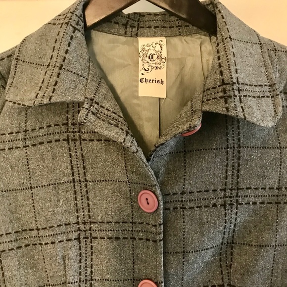 “CHERISH” wool blend lined jacket. - Picture 2 of 6
